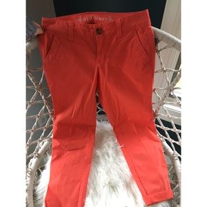 Orange crop pants